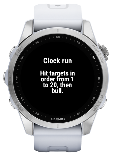 Arcade Darts help screen