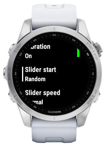 Arcade Darts settings screen