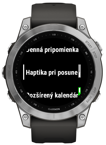 Name day settings screen